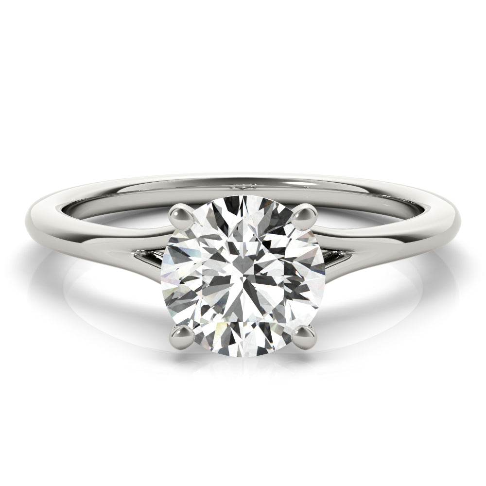 Aria Round Diamond Solitaire Engagement Ring-VIRABYANI